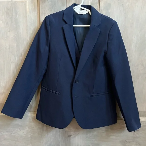 Classic Navy Blazer Three Piece Suit - Picture 2 of 6